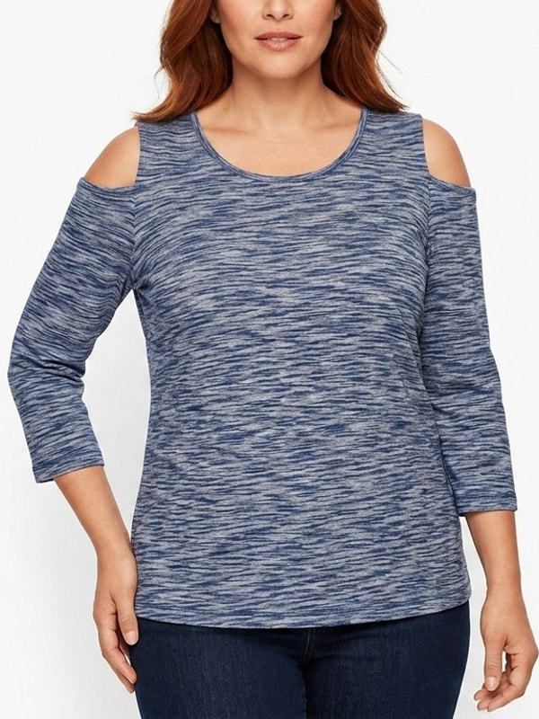 T By Talbots Blue Lightweight Top Women Size M
